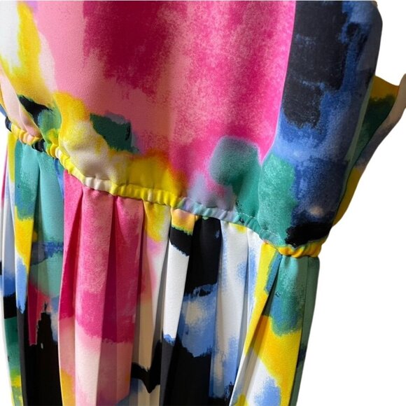 Lela Rose Lane Bryant Sleeveless Dress Pleated Bottom Plus Size 28 u - Picture 5 of 8